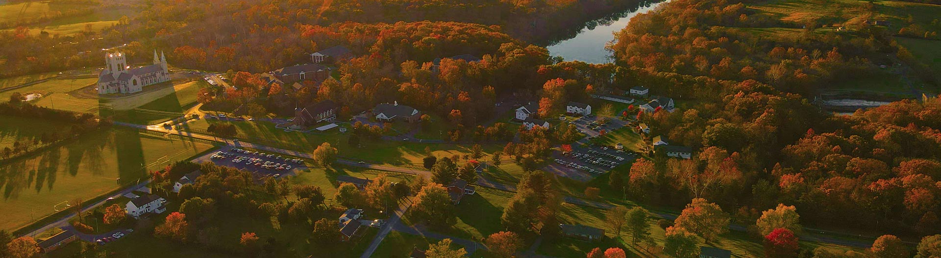 Christendom College Campus aerial view