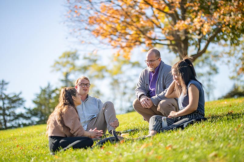 Students in discussion